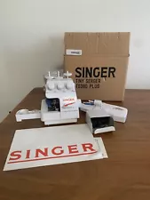 Singer Tiny Serger Sewing TS380 Plus & Box Pedal Power Cord Manual SHIPS FREE