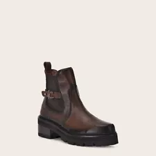 41WVNVN - Franco Cuadra honey casual fashion deer leather combat boots for women