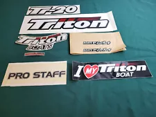 TRITON BOATS Factory 3D Emblems , Decals " NEW" See Description Box/ All Details