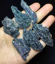 65g Natural Iridescent Color Moissanite Rainbow Gemstone Mineral Specimen O18