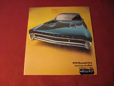 1970 Plymouth Fury Sales Brochure Booklet Catalog Old Original