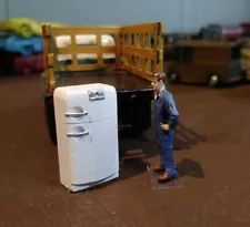 1/64 Vintage/Retro Fridge 3d printed, S Scale