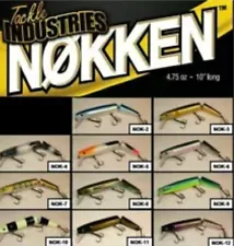 MAGNUM 10"Nokken Musky Lure Peacock Largemouth Bass Striper Pike Muskie Rod Reel