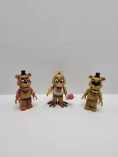 McFarlane Lego Minifigure FNAF Five Nights At Freddy's Chica Golden Freddy Lot