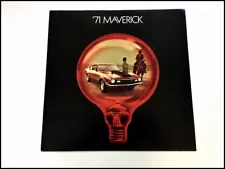 1971 Ford Maverick and Grabber Vintage Original Car Sales Brochure Catalog