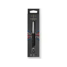 Parker Jotter Pen, Bond Street Rollerball Pen, Chrome Trim, Fine Tip, Black Ink