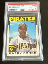 1986 TOP TRADED #11T BARRY BONDS ROOKIE CENTERED. WE COMBINE SHIPPING