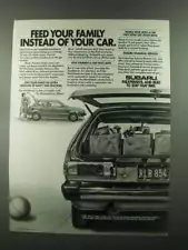 1983 Subaru Hatchback Ad - Feed Your Family