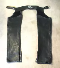 . Women's Leather California Creations Motorcycle Chaps -sz XS Sturgis- USA