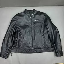 Victory Jacket Womens Black Extra Large Black Leather Motorcycle Ride Bike Liner