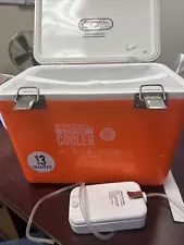 Engel 13qt Orange Hi-Viz Cooler/Dry Box Leak Proof Air Tight UC13OHV