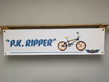 PK Ripper BMX Banner SE Racing Bike Workshop Garage Wall Display Printed PVC