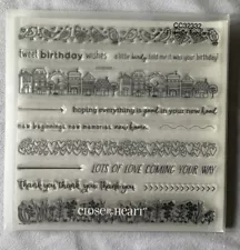 CTMH Close To My Heart Cling Stamp Set - CC32332 Friendly Borders