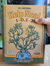 Down To Earth - All Natural - Fertilizer 5 Lbs. Kelp Meal 1-0.1-2 NPK - 5 Pounds