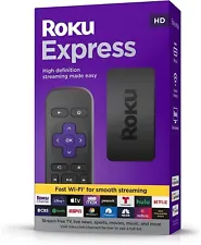 Roku Express 3960R HD Streaming Media Player with Remote