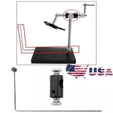 Rotary Fly Tying Vise Tool Durable Portable Practical Fishing Line Stand USA