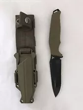 9.25" True Fixed Blade Tactical Survival Knife with Sheath Olive Khaki Green