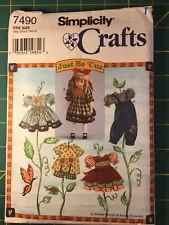 ESTATE SALE Simplicity Crafts #7490 Sewing Pattern - 18" Doll Clothing FREE SHIP