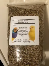 Canary Super Breeder Plus seeds 5 Lbs. -Clean and Fresh Bird Food