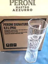 PERONI Beer Glasses 6