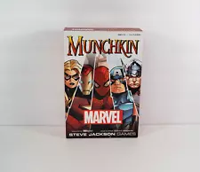 Marvel Munchkin Card Game (Steve Jackson Games, Spiderman, Thor) Complete In Box