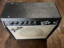 New ListingVintage Fender Sidekick Reverb 20 Blackface Spring Reverb Guitar Amplifier