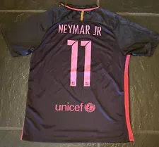 Neymar 2016/2017 Barcelona Away Jersey Size: Large