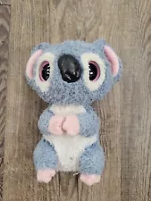 Ty Beanie Boo Kooky Silky Gray Blue Pink White Koala Bear 2009 No Sparkle Eyes