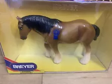 Breyer 1210 Monarch Glossy Bay Shire Mare Blue Ribbon Sticker Model Horse - NIB