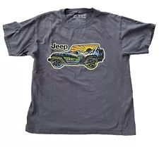 Jeep T Shirt Gray Wrangler Kids Size Large