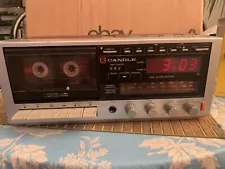 New ListingVintage Candle (JIL) JCR869 AM/FM Stereo Alarm Clock Radio Cassette Recorder