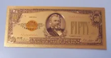 $50 GOLD CERTIFICATE 24 PLATED NOTE