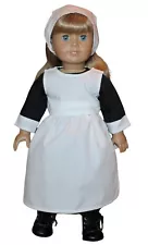 Amish Pilgrim Colonial Historical Black Dress Set fit American Girl Size Doll