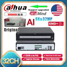 Dahua Original 8K 4K 32CH NVR NVR608H-32-XI 32 Channel 2U 8HDDs Ultra WizMind US