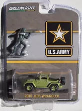 GREENLIGHT JEEP WRANGLER & ARMY SOLDIERS FIGURE HOBBY EXCLUSIVE ONLY 2017