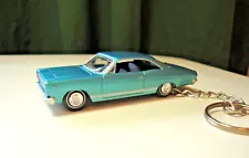 1966 MERCURY COMET CYCLONE New Keychain BLUE! Key ring Diecast Toy 1965 66 67