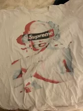 RARE + AUTHENTIC Legit SUPREME Marilyn Monroe Print Tee T-shirt Hype Hype Small