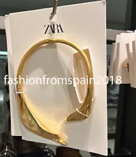 ZARA NEW WOMAN LEAF CHOKER NECKLACE GOLDEN 4736/054 summer sale!!!