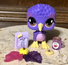 Authentic Littlest Pet Shop #22 Gen 7 Adorable Purple Kiwi Birdð¾