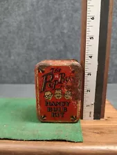 1940s Antique PEP BOYS handy bulb tin for lights Vintage Chevy Ford Hot Rod gm