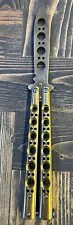 TSA Benchmade Bali-Song Trainer Training Balisong Butterfly Knife Dull Used 40