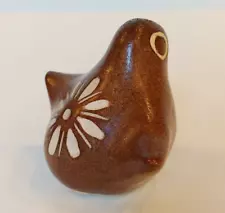 Strawberry Hill Werkshop Pottery Brown Bird Figurine Winged Vintage Canadian