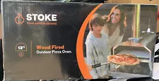 Stoke OUT2220112 Outdoor Patio 13" Wood Fired Outdoor Pizza Oven - Black