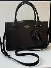 black tassel handbag