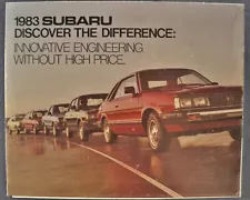 1983 Subaru Brochure GL Hatchback Hardtop Wagon Brat 4x4 Excellent Original 83