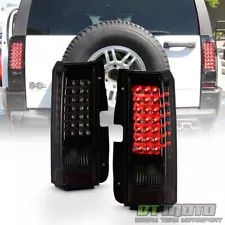 2006-2010 Hummer H3 Smoked LED Tail Lights Brake Lamps w/ LED Bar Left+Right Set