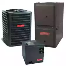 Goodman Upflow 2 Ton 13.4 SEER2 AC & 80,000 BTU 80% Gas Furnace Split System