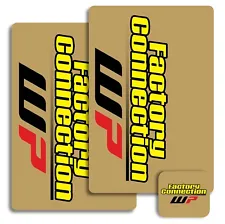 WP Fork Stickers FACTORY CONNECTION KTM Red Bull Cone Valve GasGas Husqvarna SXF