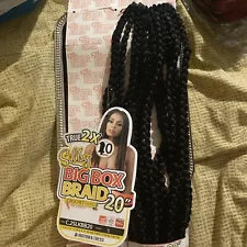 Motown Tress Silky big box Braid 20”Crochet Braid 10 Braids/13 Braids Loose