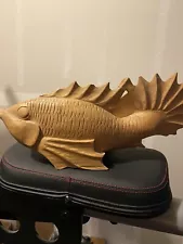 Vintage Carved Wooden Fish